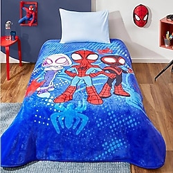 Taç Disney Spidey and Friends Lisanslı Tek Kişilik Battaniye