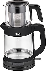 Taç Glassdem 1800 W Siyah Cam Çay Makinesi