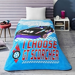 Taç Hot Wheels Lets Race Lisanslı 160x220 cm Tek Kişilik Battaniye