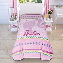 Taç Barbie Pink Lisanslı Tek Kişilik Battaniye