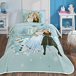 Taç Lisanslı Disney Frozen Hug Tek Kişilik Pike Takımı