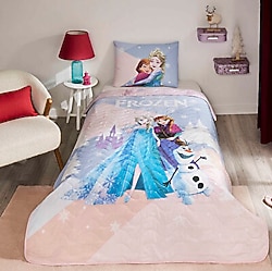 Taç Lisanslı Disney Frozen Winter Tek Kişilik Yatak Örtüsü Takımı
