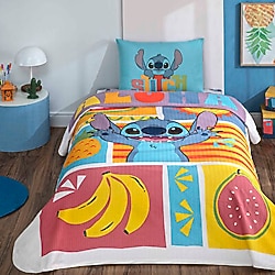 Taç Lisanslı Disney Lilo & Stitch Fruit Tek Kişilik Pike Takımı
