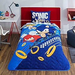 Taç Lisanslı Sonic Tek Kişilik Yatak Örtüsü Takımı