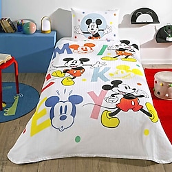 Taç Mickey Mouse Happy Tek Kişilik Pike Takımı