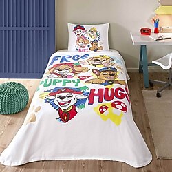 Taç Paw Free Hugs Lisanslı Tek Kişilik Pike Takımı