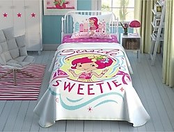 Taç Lisanslı Strawberry Shortcake Seaside Tek Kişilik Pike Takımı