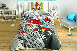 Taç Spiderman Wall Crawler Tek Kişilik Yorgan Seti