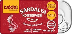 Tada Acılı Sardalya Konservesi 125 gr