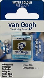 Talens Van Gogh 620 Olive Green 1/2 Tablet Suluboya