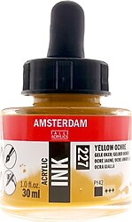 Talens Amsterdam 30 ml Akrilik Mürekkebi N:227 Yellow Ochre