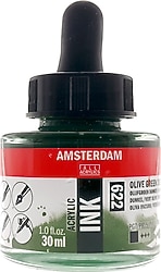 Talens Amsterdam 30 ml Akrilik Mürekkebi N:622 Olive Green Deep