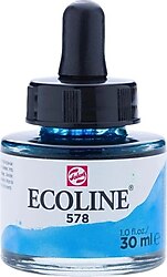 Talens Ecoline 30 ml 578 Sky Blue Cyan Sıvı Sulu Boya