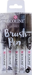 Talens Ecoline Brush Grey 5'li Keçeli Kalem Seti