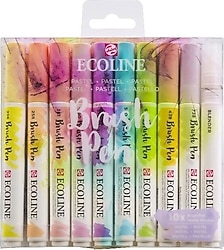 Talens Ecoline Brush Pastel 10'lu Keçeli Kalem Seti