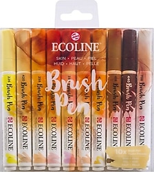 Talens Ecoline Brush Skin 10'lu Keçeli Kalem Seti
