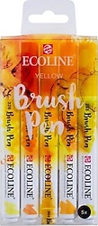Talens Ecoline Brush Yellow 5'li Keçeli Kalem Seti