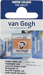 Talens Van Gogh 224 Naples Yellow Red 1/2 Tablet Sulu Boya