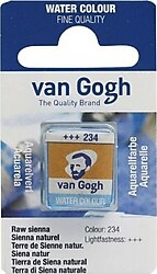 Talens Van Gogh 234 Raw Sienna 1/2 Tablet Sulu Boya