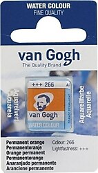 Talens Van Gogh 266 Permanent Orange 1/2 Tablet Sulu Boya