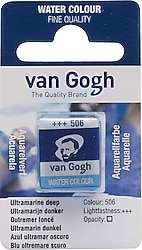 Talens Van Gogh 506 Ultramarine Deep 1/2 Tablet Sulu Boya