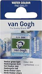 Talens Van Gogh 644 Hooker Green Light 1/2 Tablet Sulu Boya