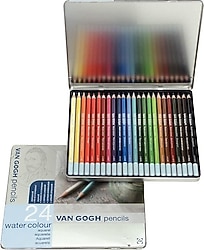 Talens Van Gogh Aquarell Metal Kutu 24'lü Sulu Boya Kalemi