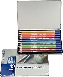 Talens Van Gogh Metal Kutu 12'li Kuru Boya Seti