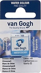Talens Van Gogh 108 Chinese White 1/2 Tablet Sulu Boya