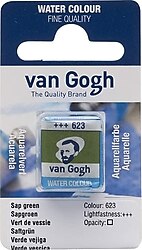 Talens Van Gogh 623 Sap Green 1/2 Tablet Sulu Boya