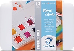 Talens Van Gogh Vibrant 12'li Sulu Boya