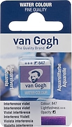 Talens Van Gogh 847 Inference Violet 1/2 Tablet Sulu Boya