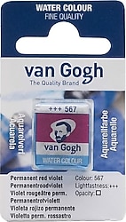 Talens Van Gogh 567 Permanent Red Violet 1/2 Tablet Sulu Boya