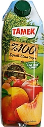 Tamek %100 1 lt Şeftali Elma Suyu