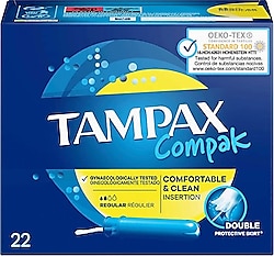 Tampax Compak Regular Aplikatörlü Tampon 22'li