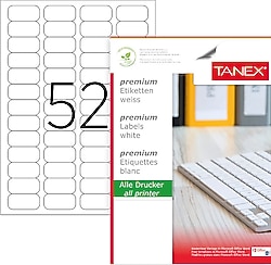 Tanex TW-2052 46.4x21.1 mm A4 Lazer Etiket