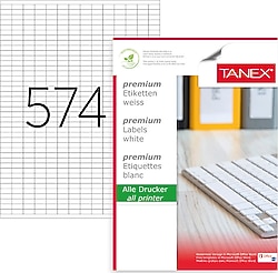 Tanex TW-4574 15 x 7 mm 100'lü Lazer Etiket