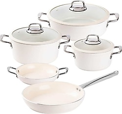 Tantitoni Deluxe 8 Parça Seramik Tencere Seti
