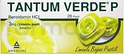 Tantum Verde P Limonlu 20 Pastil