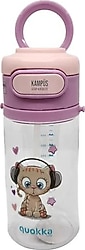 Taros Quokka Desenli 450 ml Askılı Pipetli Matara