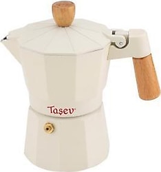 Taşev Garen Bej 3 Fincan Moka Pot
