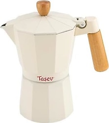 Taşev Garen Bej 9 Fincan Moka Pot