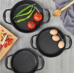 Taşhan T-0375 Döküm Granit 3'lü Omlet Sahan Seti
