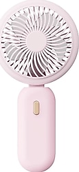 Techmaster YM88220 Pembe Şarjlı El Tipi Vantilatör