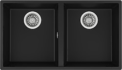 Teka Square 760 TG Tezgah Altı Black Granit Eviye