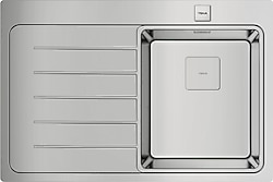 Teka Zenit RS15 1B 1D L 78 Auto Sol Damlalıklı Paslanmaz Çelik Eviye