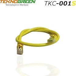 TeknoGreen TKC-001S UTP 1 m Sarı CAT6 Patch Kablo