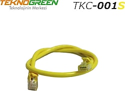 TeknoGreen TKC-006S 0.6 m Sarı CAT6 Patch Kablo