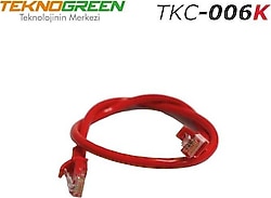 TeknoGreen TKC-006K 0.6 m Kırmızı CAT6 Patch Kablo