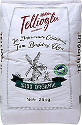 Tellioğlu 25 kg Organik Tam Buğday Unu